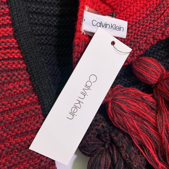 Calvin Klein Marled Colorblock Tassle Boho - Picture 5 of 6